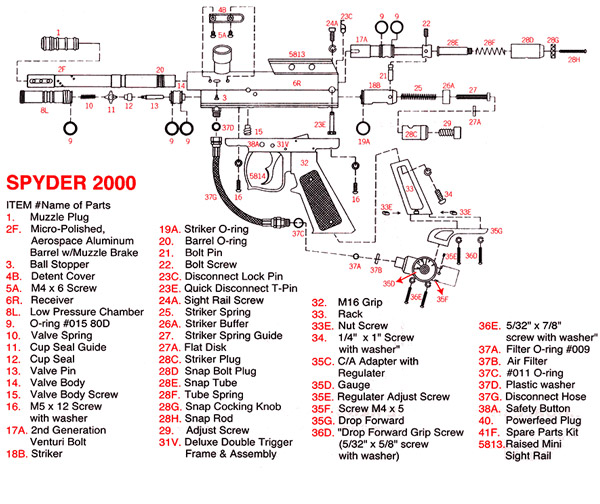 Spyder 2000 Factory Parts 