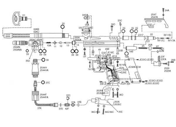 Spyder Electra DX Factory Parts 