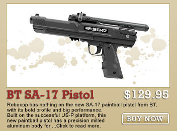 BT SA-17 Paintball Gun Pistol - Black